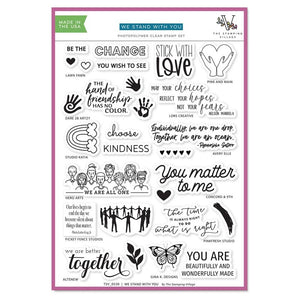 The Stamping Village - WE STAND WITH YOU - Clear Stamp Set