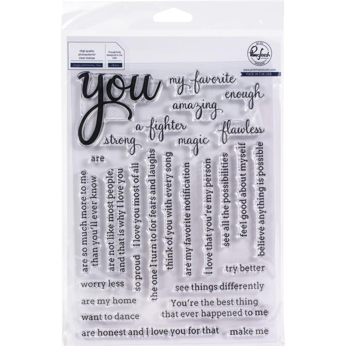 PinkFresh Studio - YOU Simply Sentiments - Stamp set - 20% OFF!