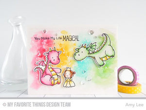 My Favorite Things - MAGICAL DRAGON - Stamp Set by Birdie Brown - Hallmark Scrapbook - 2