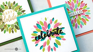 Concord & 9th - DAHLIA TURNABOUT Clear Stamps and Die Set Bundle