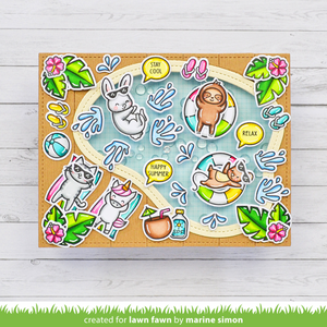 Lawn Fawn - POOL PARTY - Stamps set