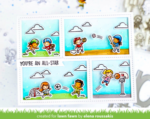 Lawn Fawn - TINY SPORTS FRIENDS - Stamps set
