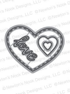 Newton's Nook Designs - DARLING DUOS Dies Set - 40% OFF! - Stitched Heart