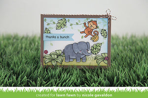 Lawn Fawn - CRITTERS IN THE JUNGLE - Clear STAMPS 17pc - Hallmark Scrapbook - 3