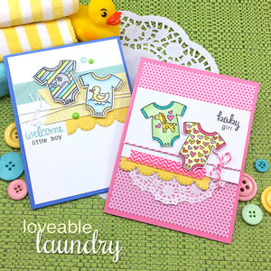 Newton's Nook Designs - LOVEABLE LAUNDRY Stamp Set