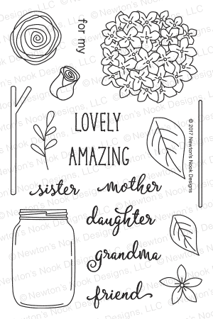 Newton's Nook Designs - LOVELY BLOOMS Stamps Set -40% OFF!