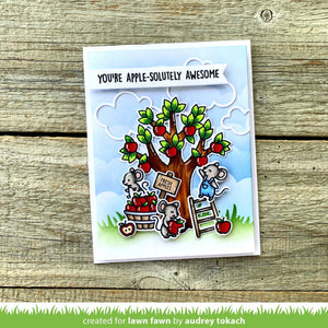 Lawn Fawn - APPLE-SOLUTELY AWESOME - Stamps Set
