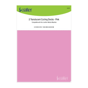 i-Crafter Translucent Cutting Decks – PINK 2 pack - Cutting Pads