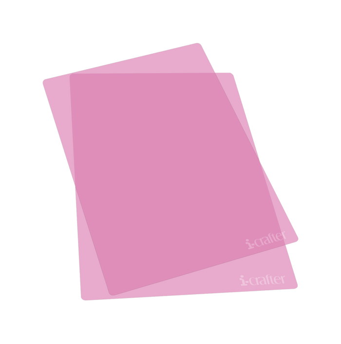 i-Crafter Translucent Cutting Decks – PINK 2 pack - Cutting Pads