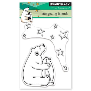 Penny Black - STAR GAZING FRIENDS Mini - Clear Stamps Set