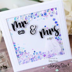 Honey Bee Stamps - MR and MRS - Clear Stamps