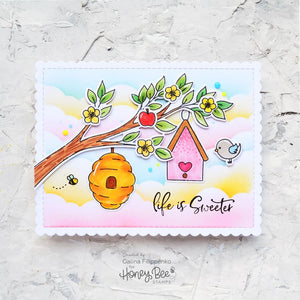 Honey Bee Stamps - BIRDS AND THE BEES - Clear Stamps