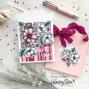 Honey Bee Stamps - PLAID BACKGROUND - 4 PC Stencil Set - 50% OFF
