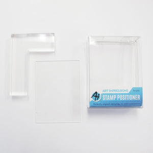 Art Impressions - Acrylic STAMP POSITIONER Set - 2pc *
