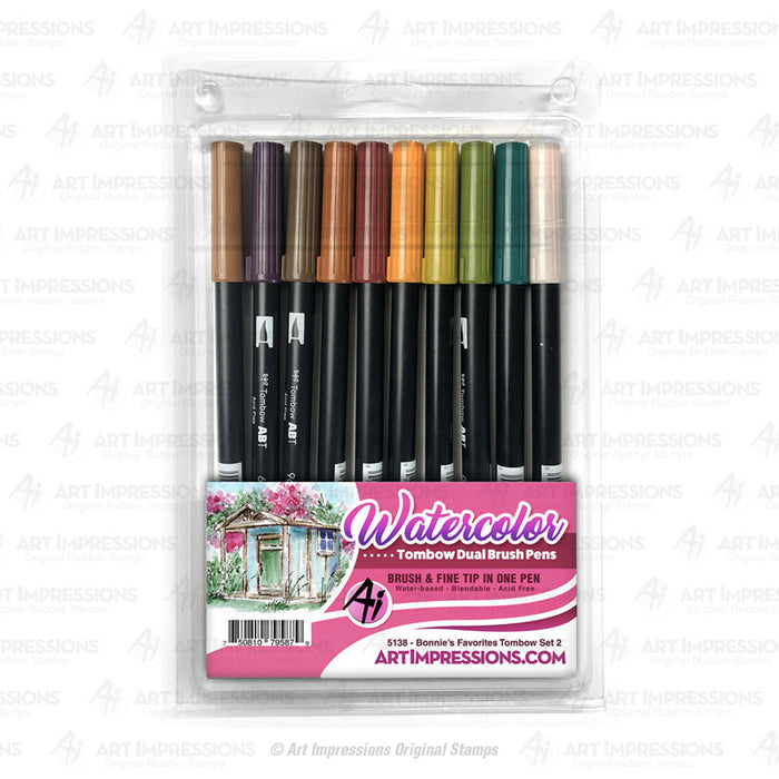 Art Impressions - BONNIES FAVORITES 2 Tombow Dual Brush Pen Set 10pk
