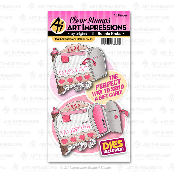 Art Impressions - MAILBOX GIFT CARD HOLDER - Stamp and Die Set