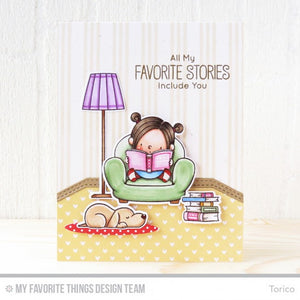 My Favorite Things - OUR STORY - Clear Stamps by Birdie Brown - Hallmark Scrapbook - 7