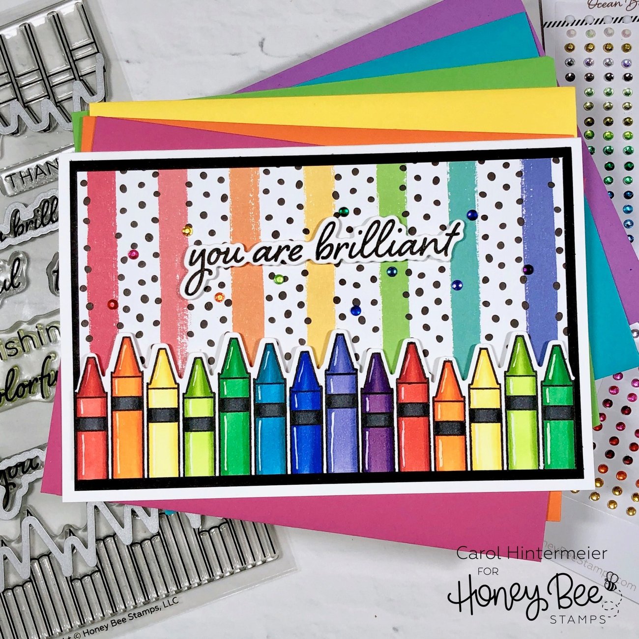 Recycled Rainbow Pencil Set – Honey Bee Stamps