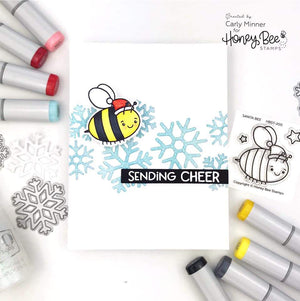 Honey Bee Stamps - SNOWFALL - Stencil