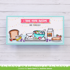 Lawn Fawn - CEREALSLY AWESOME - Stamps Set
