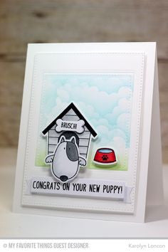 My Favorite Things - YOU MAKE MY TAIL WAG - Clear Stamp - Hallmark Scrapbook - 3