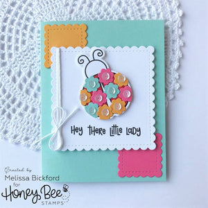 Honey Bee Stamps - STITCHED SCALLOP SQUARES - Die Set