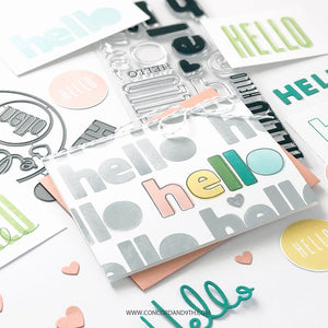 Concord & 9th - ALL THE HELLOS - Stamps & Die BUNDLE Set