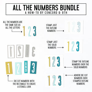 Concord & 9th - ALL THE NUMBERS - Stamps Set