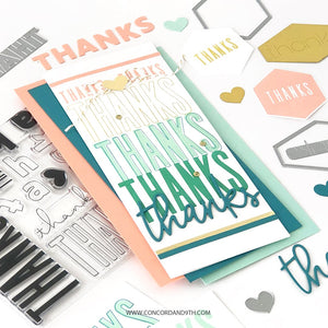 Concord & 9th - ALL THE THANKS - Stamps Set