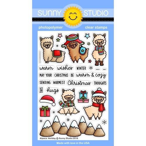 Sunny Studio 4x6 Photopolymer Clear Happy Home Stamps - Sunny Studio Stamps