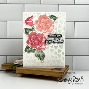 Honey Bee - ANTIQUE LAYERING ROSES - Stamps Set