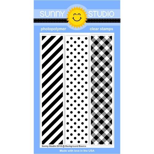Sunny Studio - BACKGROUND BASICS - Stamps Set