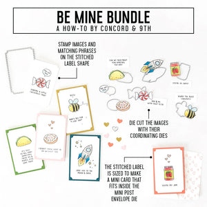 Concord & 9th - BE MINE - Stamps and Dies BUNDLE Set