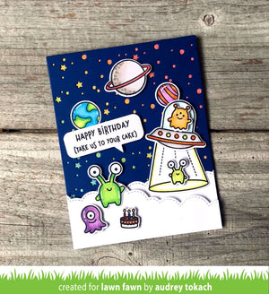 Lawn Fawn - BEAM ME UP - Clear Stamps Set
