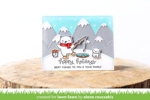 Lawn Fawn - BEARY HAPPY HOLIDAYS - Clear Stamps Set *