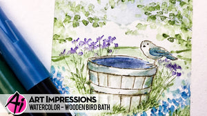 Art Impressions - Watercolor Cling Rubber Stamp Set - FLOWER Set 2