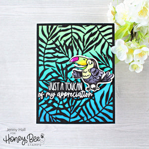 Honey Bee Stamps - PALM FROND COVER PLATE - Die