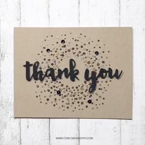 Concord & 9th - BITTY BURST Mini Turnabout Clear Stamps and BITTY THANK YOU Dies BUNDLE