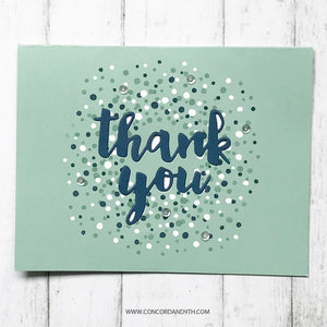 Concord & 9th - BITTY BURST Mini Turnabout Clear Stamps and BITTY THANK YOU Dies BUNDLE