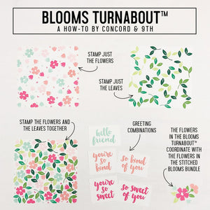 Concord & 9th - BLOOMS Turnabout - Stamps Set