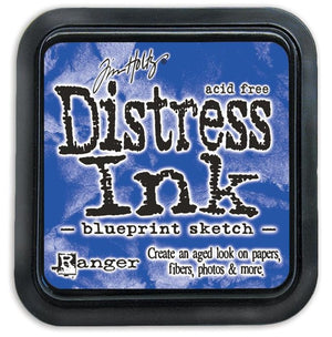 Tim Holtz Ranger Distress Ink Pad - BLUEPRINT SKETCH -  July 2015 - Hallmark Scrapbook - 1