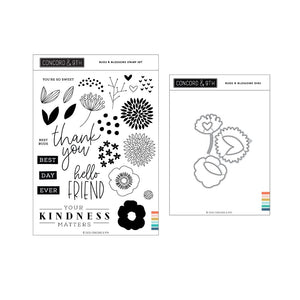 Concord & 9th - BUDS & BLOSSOMS - Stamps & Dies BUNDLE Set