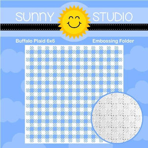 Sunny Studio - BUFFALO PLAID - Embossing Folder