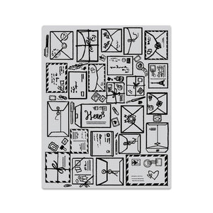 Hero Arts - JUMBLE MAIL Background - Cling Rubber Stamp