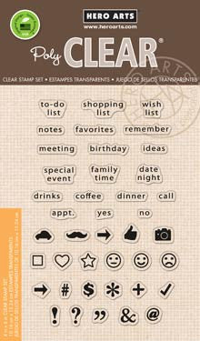 Hero Arts - TO DO LIST Planner - Clear Stamps - 60% OFF!