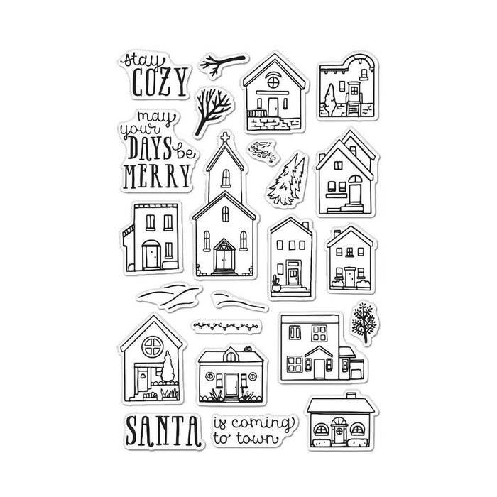 Hero Arts - COZY TOWN - Clear Stamps Set