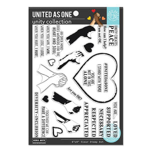 Hero Arts - UNITED AS ONE - Clear Stamps Set - 50% OFF!