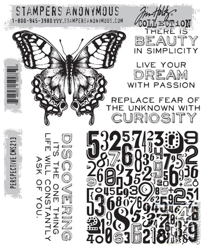 Tim Holtz Stampers Anonymous Cling Mount Rubber Stamp Set - PERSPECTIV –  Hallmark Scrapbook