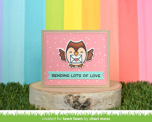 Lawn Fawn - CENTER PICTURE WINDOW CARD HEART ADD-ON - Lawn Cuts DIES