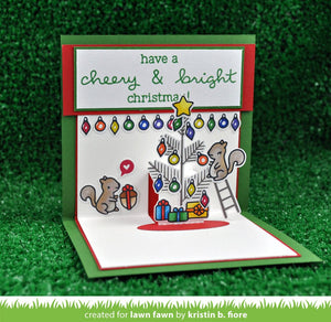 Lawn Fawn - CHEERY CHRISTMAS - Stamp Set - Hallmark Scrapbook - 3